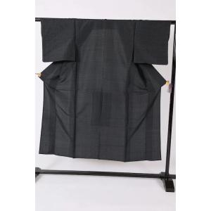 夏紬　藍　白　80山　L62