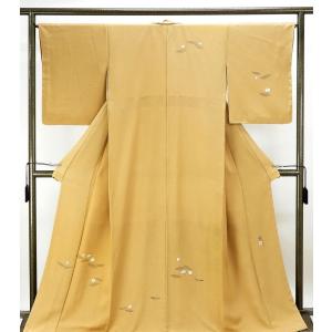 色留袖 正絹 加賀友禅 東藤岳作 身丈160.5cm 裄丈64.5cm 一つ紋 良品