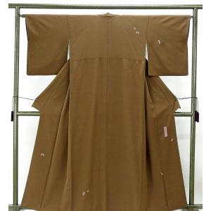 訪問着 未着用 正絹 ジュサブロー 花弁散らし模様 身丈157cm 裄丈63.5