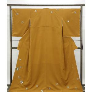 小紋 未着用美品 正絹 京友禅摺り染 樽本伊勢蔵作 身丈164cm 裄丈67.5