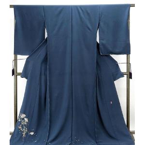 訪問着 正絹 加賀友禅 稲手明仁作 撫子 未仕立て 仮絵羽 着物 反物