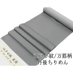 SALE 小紋 反物 正絹 江戸小紋 万筋 丹後ちりめん 新品 未仕立 着物 フォーマル カジュアル c2135