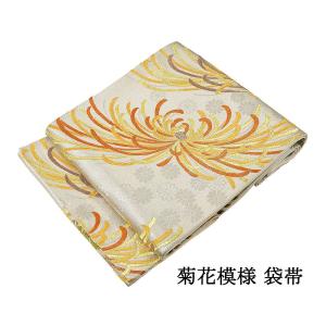 平和屋着物◎六通柄袋帯　唐織　飛鶴　金銀糸　正絹　逸品　DABE3830qp 平和屋着物◎六通柄袋帯 唐織 花鳥文 黒地 金銀糸 正絹 逸品