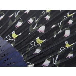 扇子 竹久夢二 花と鳥 シルク 正絹 絹扇子 ...の詳細画像2