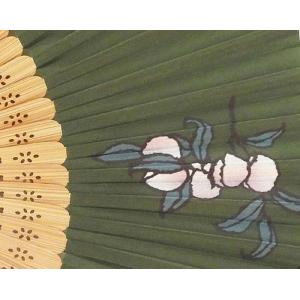扇子 竹久夢二 もも シルク 正絹 絹扇子 着...の詳細画像2