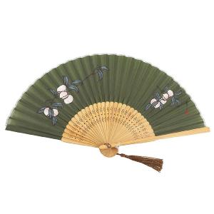 扇子 竹久夢二 もも シルク 正絹 絹扇子 着...の詳細画像3