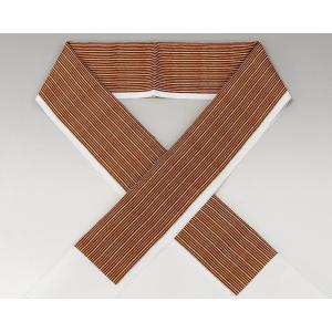 和装小物 半衿 ポリエステル 縞模様 半襟  n917