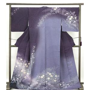 単衣 訪問着 新品仕立済 正絹 絞り染色作家 吉乃一廉作 身丈166cm 裄丈68cm 辻が花絞り 新品 仕立て上がり 着物 wb1076｜kimono-syoukaku