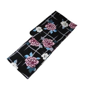 浴衣 レディース 単品 綿浴衣 薔薇 プレタ浴...の詳細画像1