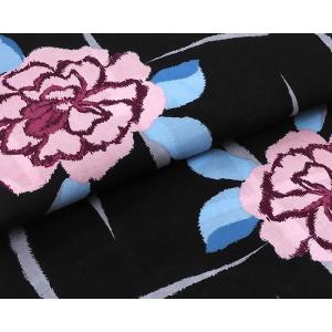 浴衣 レディース 単品 綿浴衣 薔薇 プレタ浴...の詳細画像3