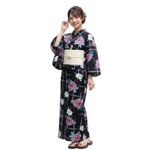 浴衣 レディース 単品 綿浴衣 薔薇 プレタ浴...の詳細画像4
