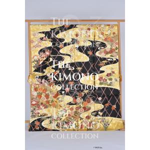 【The KIMONO Collection】振袖「観世水橋」（未仕立て）送料込み [商品番号33]