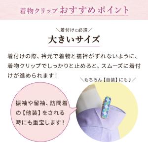 着物クリップ クリップ 和装 着付け小物 和装...の詳細画像1
