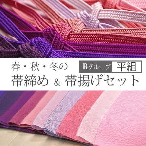 帯締め帯揚げセット カジュアル 冬用 普段着 小紋
