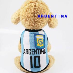 犬 犬服 夏服 サッカー ユニフォーム ワール...の詳細画像1