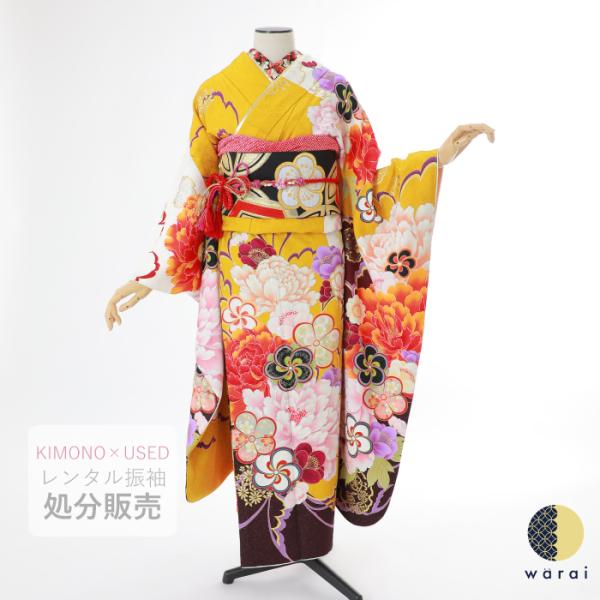 【中古】 振袖 中古販売 フルセット 成人式 振り袖 中古 販売 中古セット 処分品 リサイクル 貸...