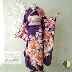 袴 S size 紐下丈86cm 行灯袴 卒業袴 女性用袴 刺繍 ぼかし 紫 中古 4742 袴 S size 紐下丈86cm 行灯袴 卒業袴 女性用袴 刺繍 ぼかし 紫 中古
