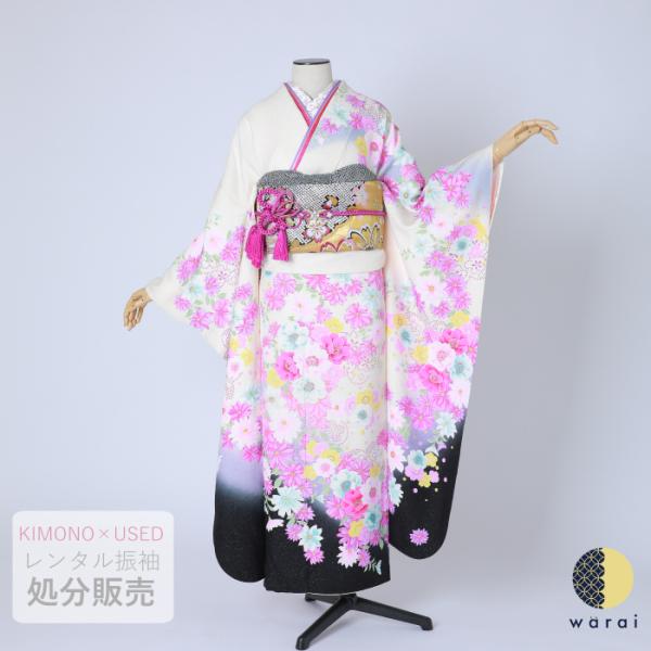 【中古】 振袖 中古販売 フルセット 成人式 振り袖 中古 販売 中古セット 処分品 リサイクル 貸...