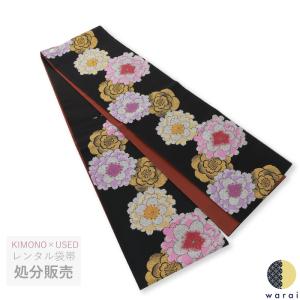 30%OFFで￥19800→13860 振袖用 袋帯 西陣 正絹 ベージュ 桜