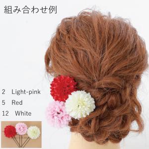 髪飾り ピンポンマム コサージュ ヘアーアクセ...の詳細画像5