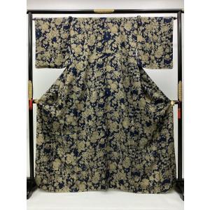 着物 訪問着 しょうざん謹製 生紬染訪問着 未使用 中古 花柄 白色 正絹