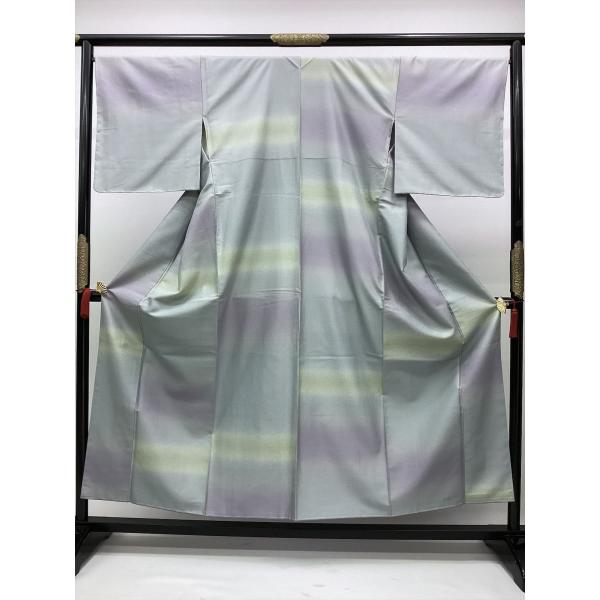 お召 紬 つむぎ 未使用 中古 ぼかし 正絹 裄66cm 身丈小さめ レディース 女性 和服 和装 ...