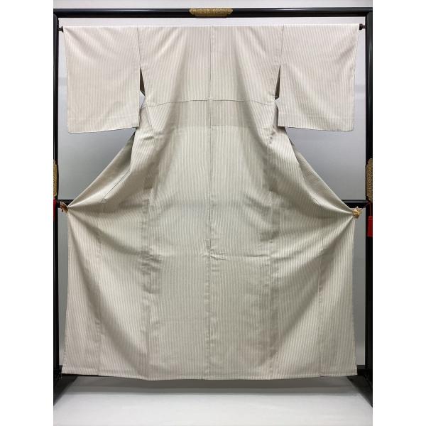 着物 単衣 単衣塩澤紬 やまだ織 良品 中古 身巾小さめ 正絹 裄65.5cm レディース 女性 和...