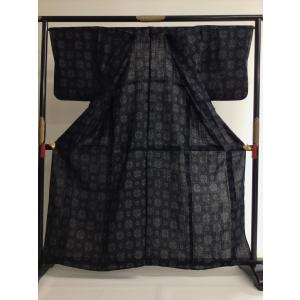宮古上布きもの 麻きもの 夏着物 麻 良品 紺...の詳細画像1