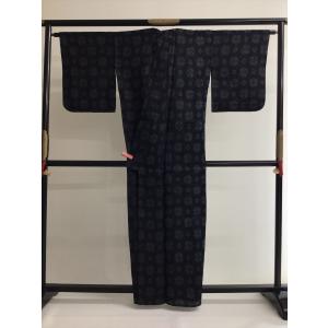 宮古上布きもの 麻きもの 夏着物 麻 良品 紺...の詳細画像2