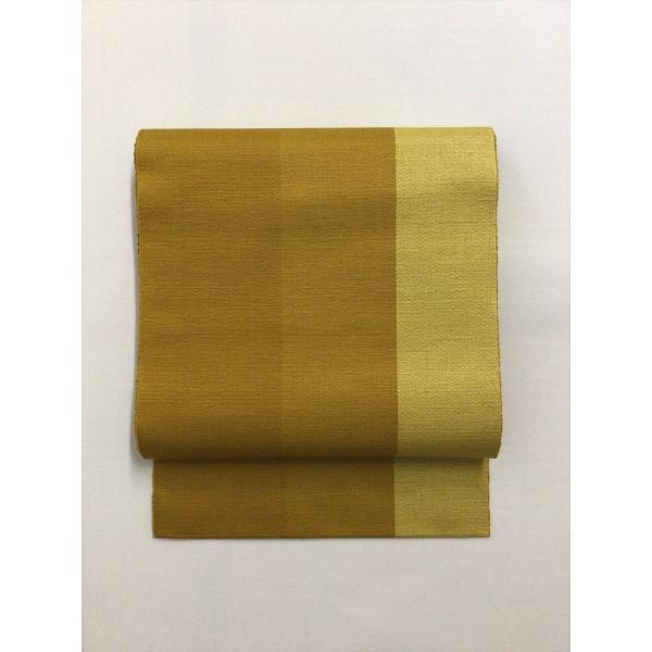 紬八寸名古屋帯 本場黄八丈 証紙付 良品 中古 絹 レディース 女性 着物 おしゃれ 名古屋帯 和服...