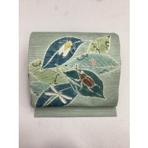 絽綴八寸名古屋帯 良品 中古 帯 夏帯 名古屋帯 正絹 レディース 女性