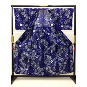 着物 浴衣 絞りゆかた 夏 未使用 中古 蝶柄...の詳細画像4
