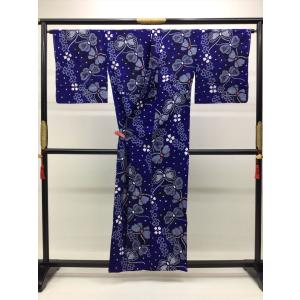 着物 浴衣 絞りゆかた 夏 未使用 中古 蝶柄...の詳細画像5