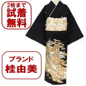 YUMI KATSURA（ユミカツラ） 桂由美 花王宮 黒留袖レンタル 348番