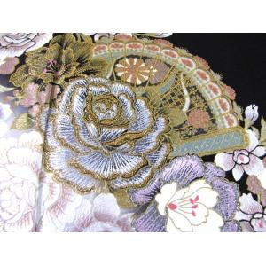 桂由美 花の訪れ 黒留袖レンタル 362番 2...の詳細画像3