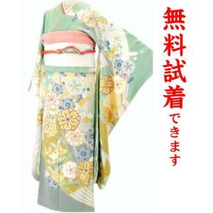 振袖レンタル Ｍ−０４４番　フルセットレンタル　成人式　髪飾り 往復送料無料｜kimono-world