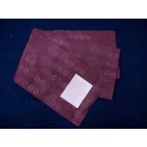 浴衣用半幅帯　0059　紫　麻の葉　レターパック発送（代引き・日時指定できません）