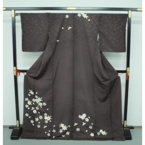 正絹薩摩花織単衣お仕立て上がり 単衣・夏物 0164 薩摩花織紬『大迫織物謹製』 花織グラデーション<お