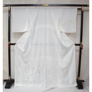 平和屋着物●訪問着　雲取り流水籬草花文　金彩　正絹　逸品　CABE2267yc 平和屋着物○訪問着 雲取り流水籬草花文 金彩 正絹 逸品 CABE2267yc