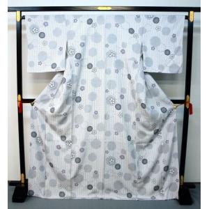 大幅値下げ！本場大島紬 0091 袷 難傷あり 純泥染 旗印 黒藍色系