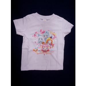 新品　100　ワンダフルプリキュア半袖Tシャツ　ラベンダー　レターパック発送（代引き不可）TG886...