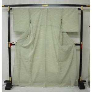洗える夏着物(絽・訪問着) 17-7.黒色地に大島調柄 M/Lサイズ : 着物