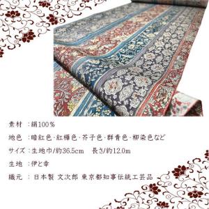 小紋 更紗 江戸更紗 さらさ 正絹 反物 文次...の詳細画像3