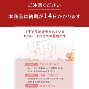簡単浴衣 セパレート浴衣【帯は別売りです】フリ...の詳細画像1