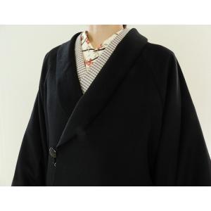カシミヤ和装コート　黒色　ヨーロッパのブランド品　女性用