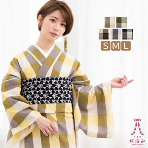 新作 浴衣 大人 木綿 着物 仕立て上がり 阿波しじら織