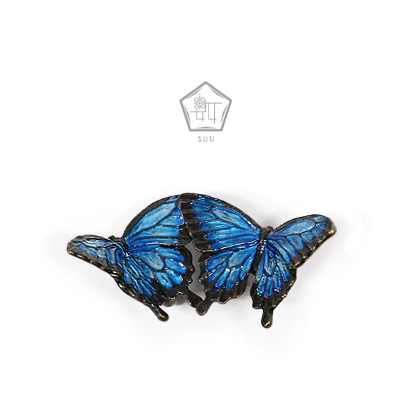 帯留 数 SUU オオルリ 蝶々 鬼滅の刃 胡蝶忍 アゲハ蝶 帯留め 日本製