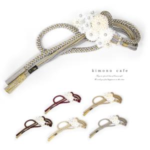 NISHIORI 7.5cmのフラワーチャームがインパクト大! 振袖用 江戸打紐