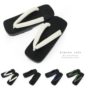 茶人 ツートン 紺×市松ブルー mizutori SA-08 ミズトリ 水鳥工業 下駄