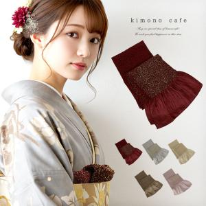 くすみカラー 帯揚げ ラメ ステッチ 絞り風 振袖 成人式 卒業式 結婚式 レディース 女性 ゴールド シルバー ブラウン ピンク｜キモノカフェ